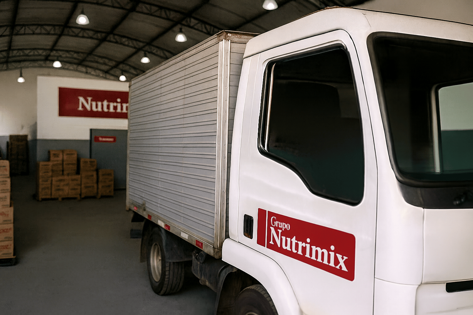 Caminhão de entrega Grupo Nutrimix